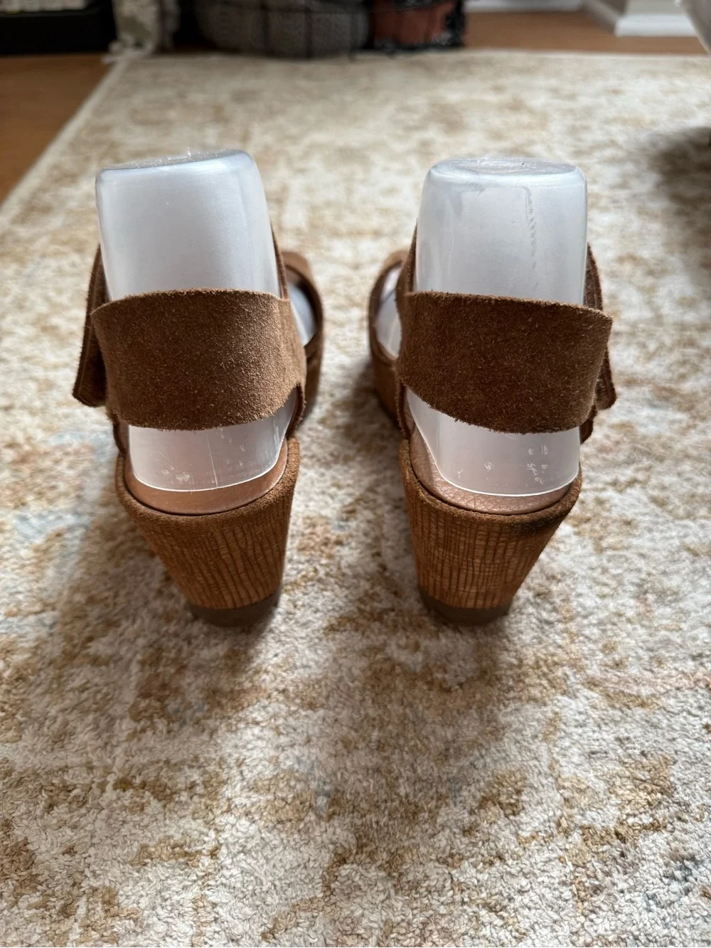 Pedro Garcia - Fama Platform Wedge Sandal - Tan Suede